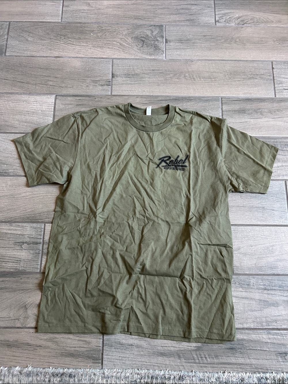 Men's Olive Green Rebel Logo Short Sleeve Tee